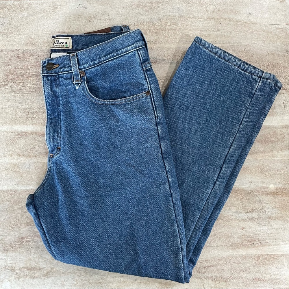 VTG L.L. Bean Men's Fleece Lined Jeans Sz. 32x30